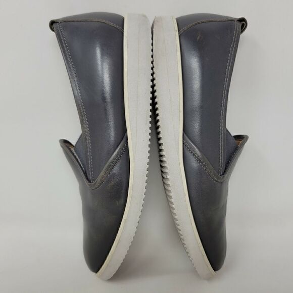 EVERLANE STREET SHOE WOMEN’S SIZE 7 GRAY LEATHER SNEAKER LOAFERS ITALY - Picture 7 of 8
